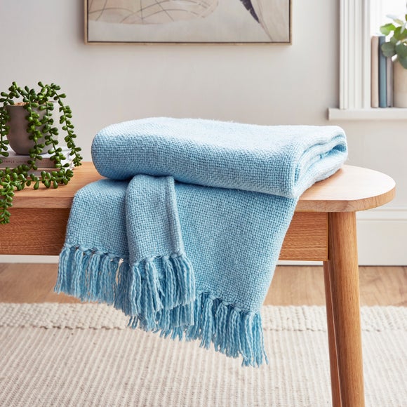 Cotton weave throw blanket sale