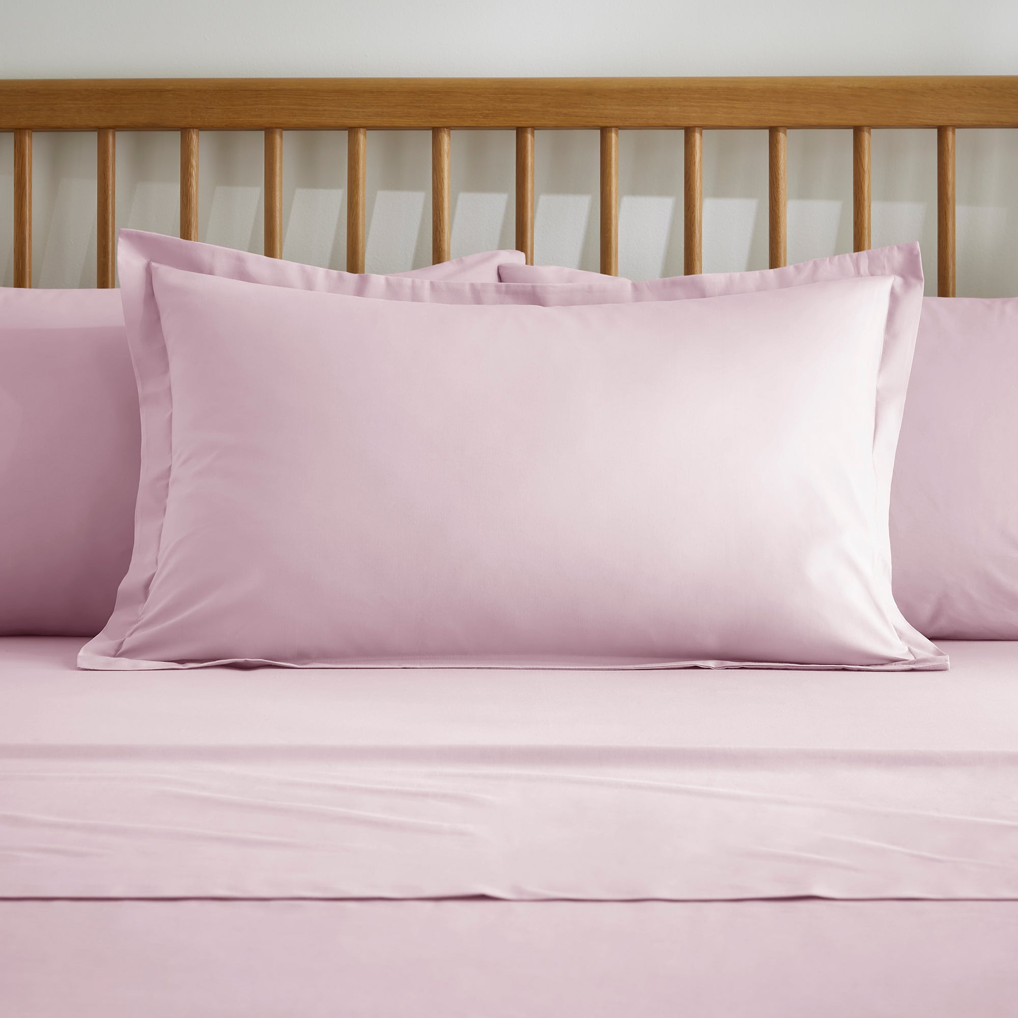 Pure Cotton Plain Dye Oxford Pillowcase Baby Pink