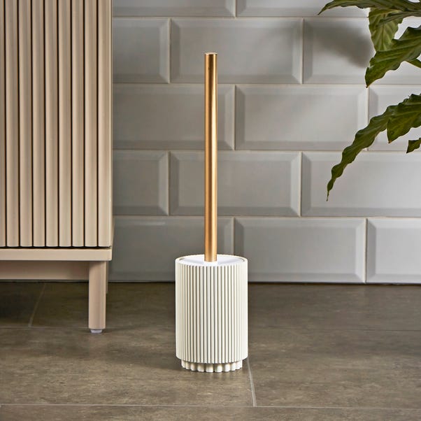 Modern Luxe Ribbed Resin Toilet Brush image 1 of 3