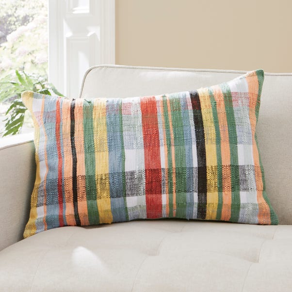 Woven Check Cushion Pastels image 1 of 6