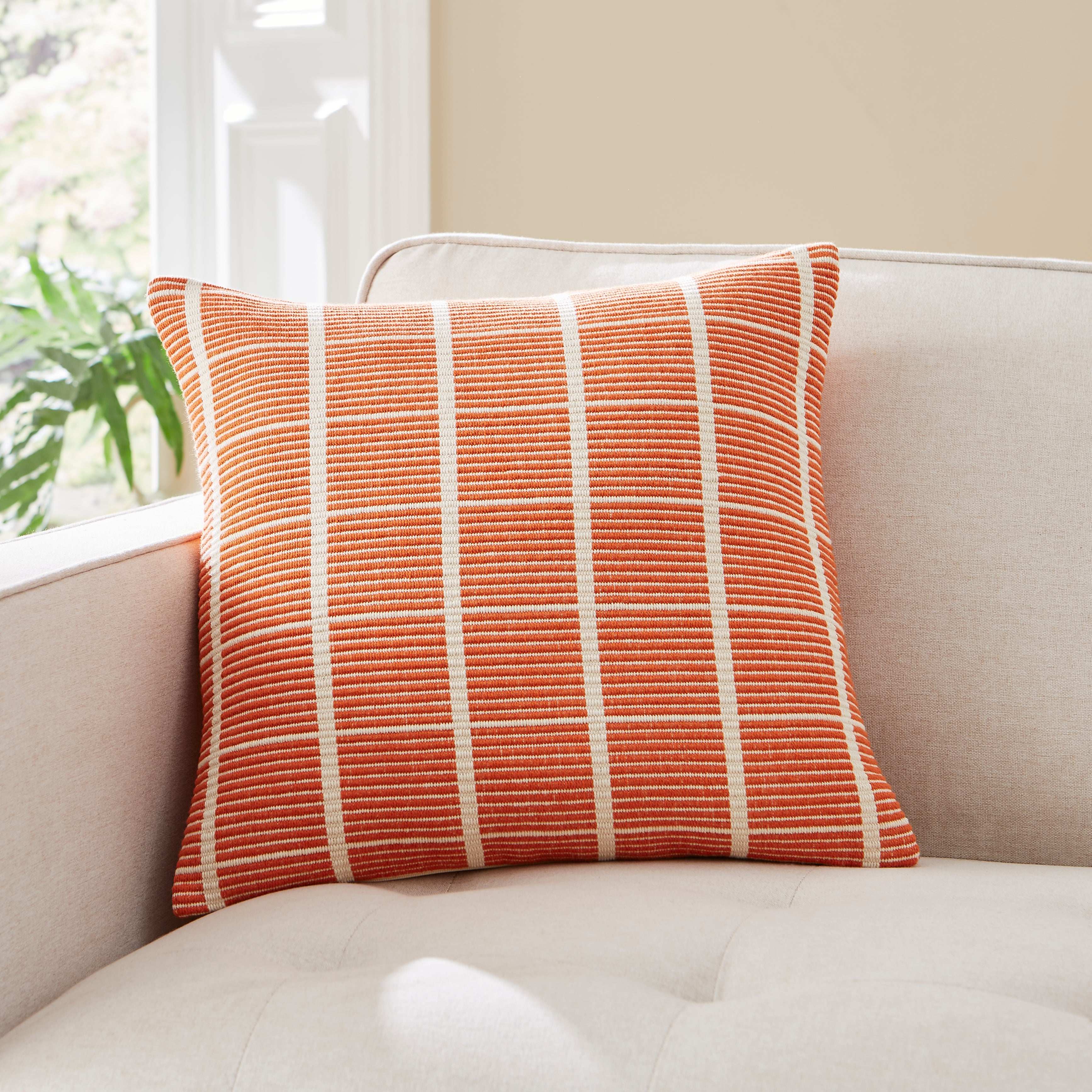 Elements Woven Squares Check Cushion