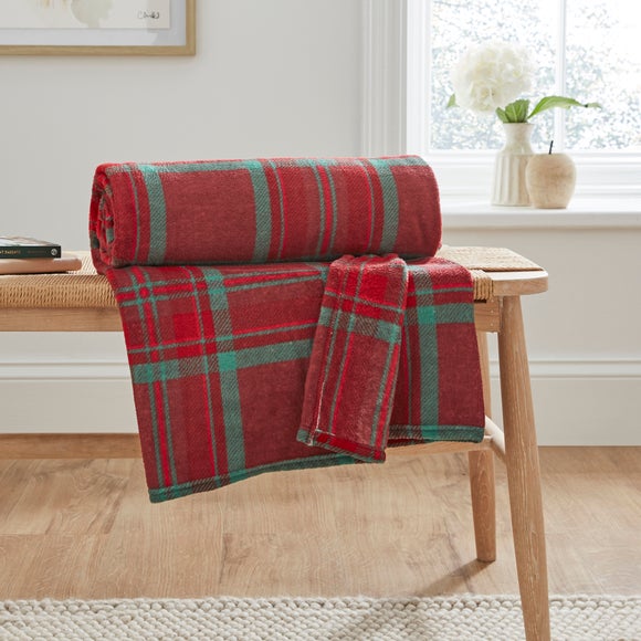 Red discount throws dunelm