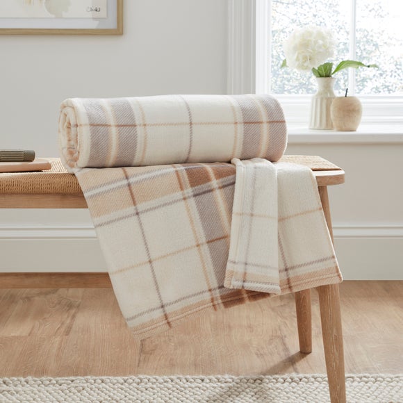 Dunelm discount cream throws