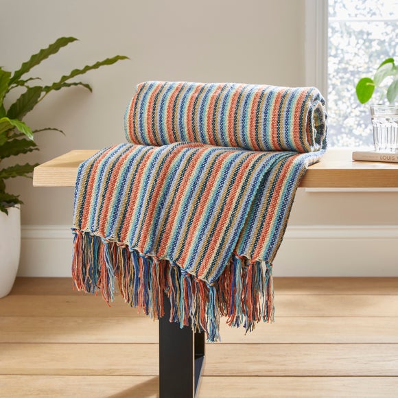 Russell Stripe Throw 130x180cm Dunelm