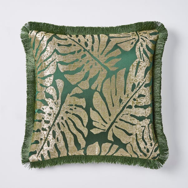 Luxe Jacquard Palm Cushion image 1 of 4