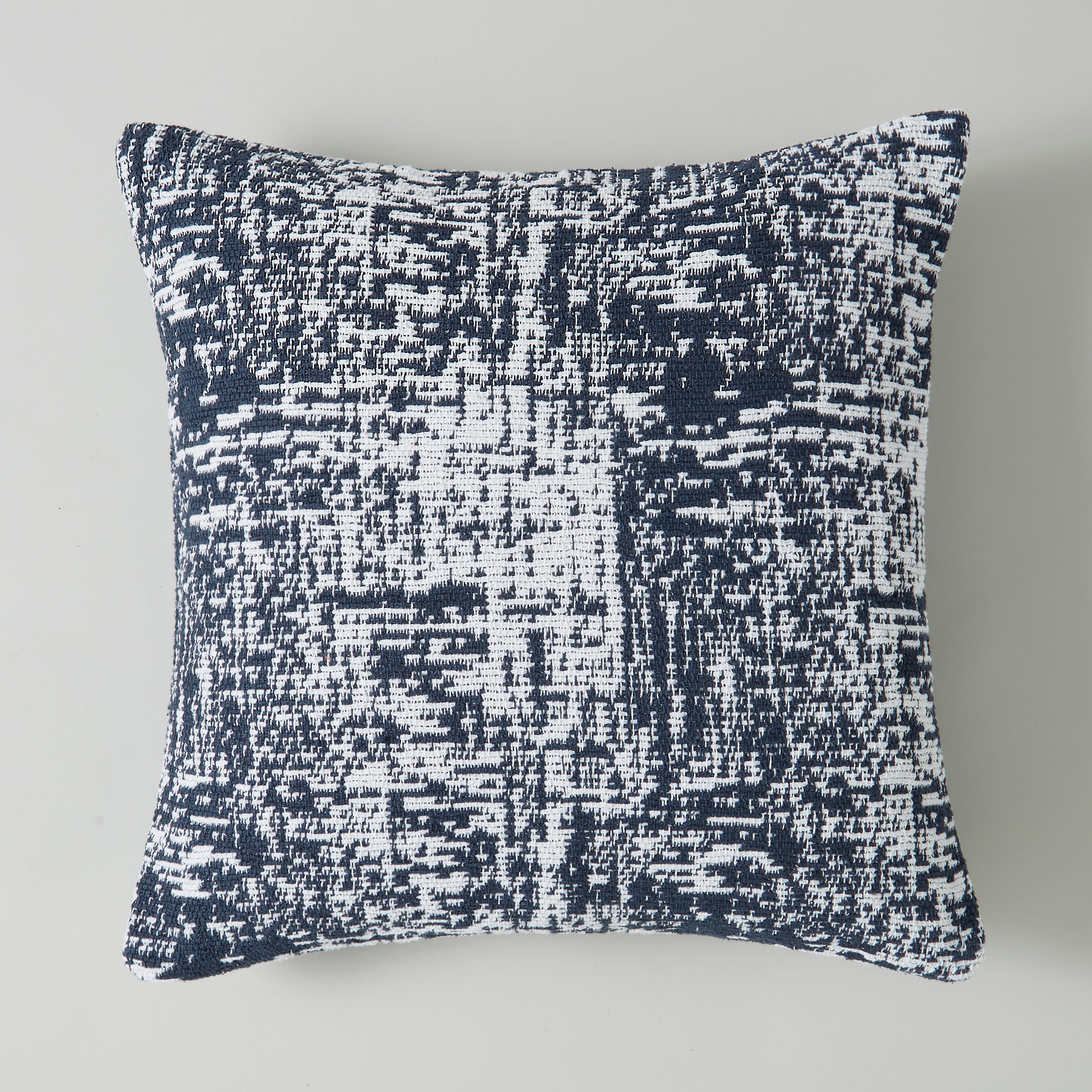 Elements Textured Cushion Navy Blue