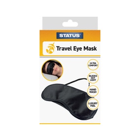 Black Travel Eye Mask