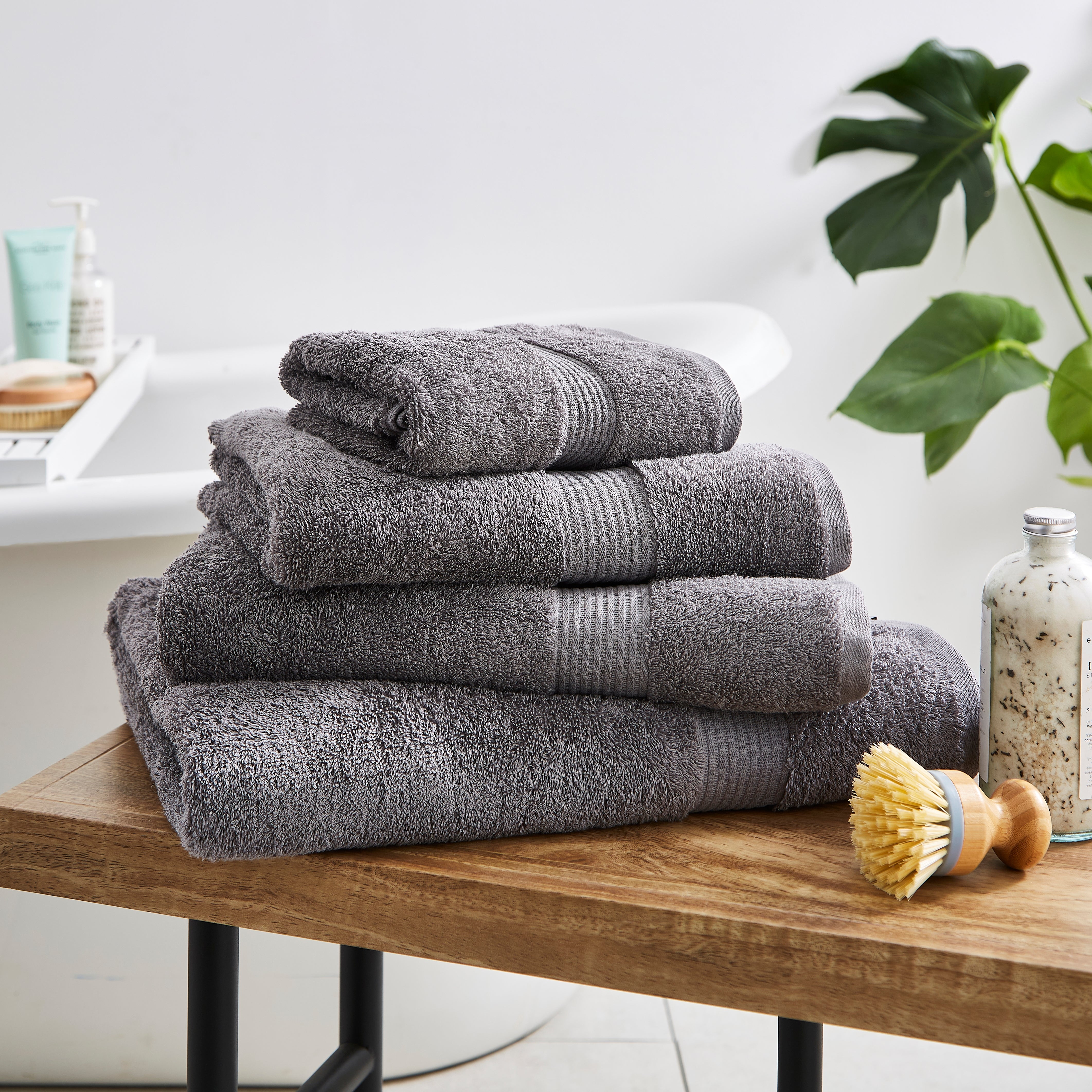 Hotel Egyptian Cotton Dove Grey Towel