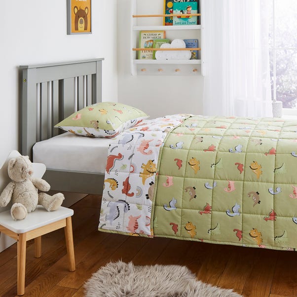 Dinosaur 4 Tog Coverless Quilt Set Dunelm dinosaur-4-tog-coverless-quilt-set-dunelm
