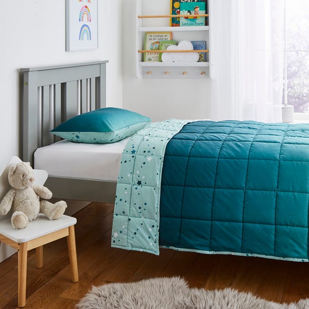Teal Ombre 4 Tog Coverless Quilt Set image 1 of 4