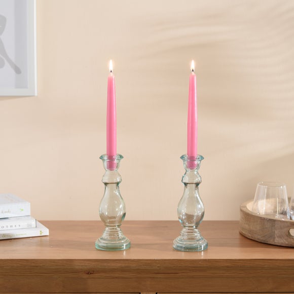 Pink taper store candles