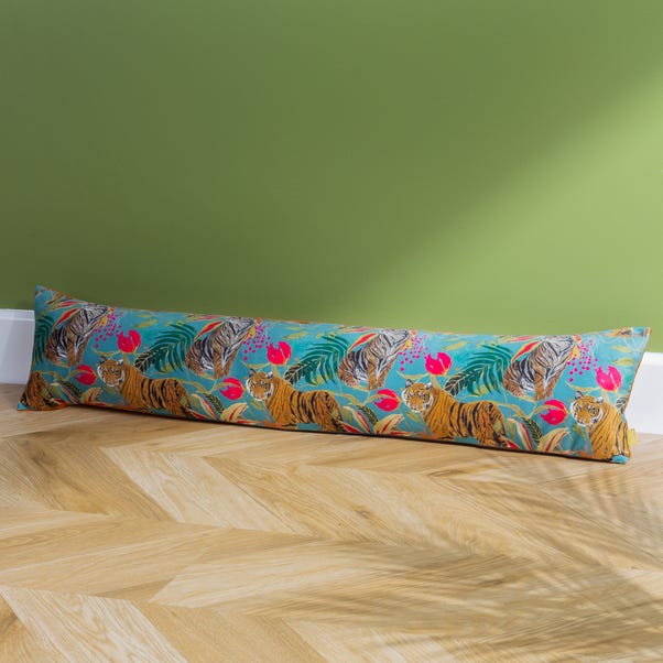 92cm Tropical Tigers Velvet Draught Excluder image 1 of 3