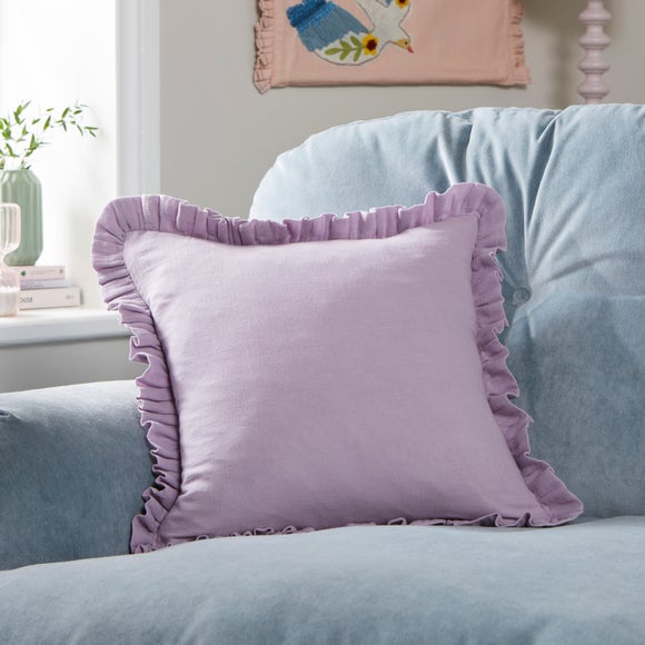 Dunelm purple outlet cushions