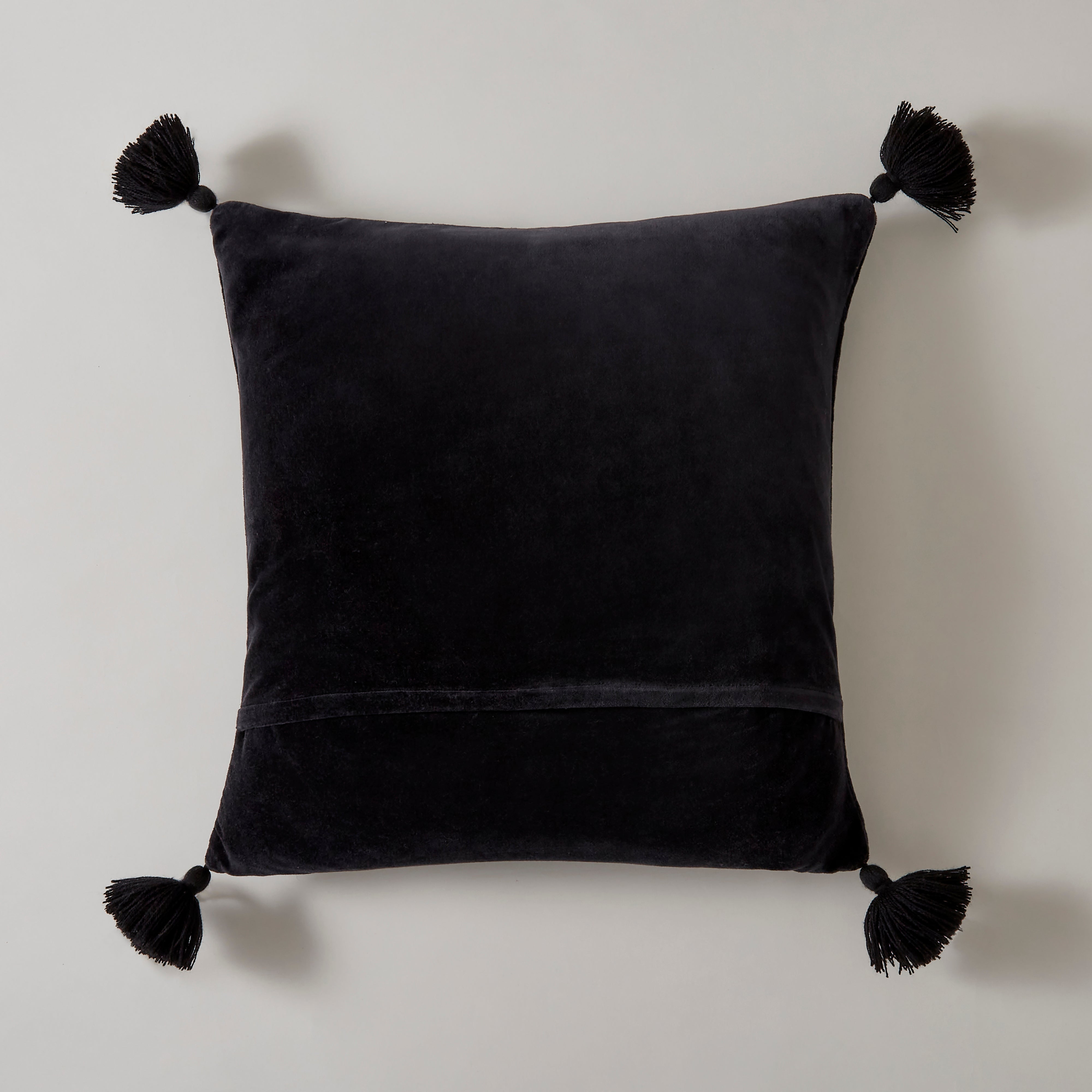 Dodo Embroidered Black Cushion Cover | Dunelm