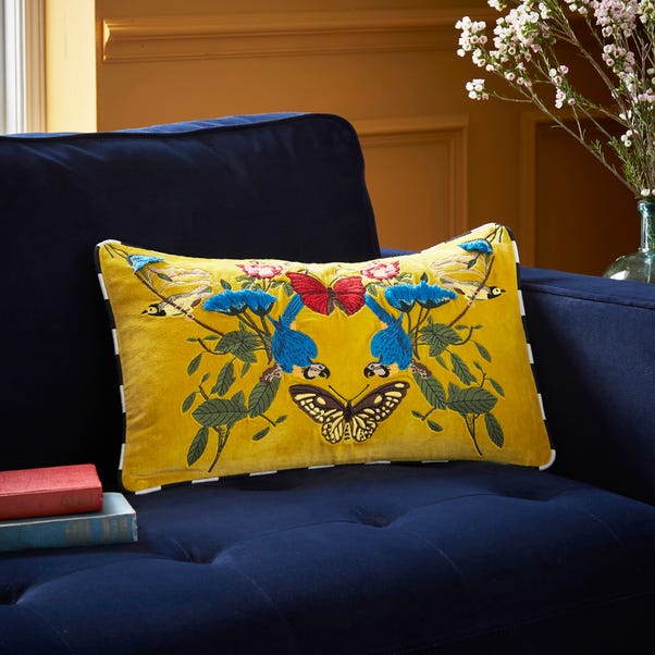 Majestic Tropics Embroidered Cushion image 1 of 7