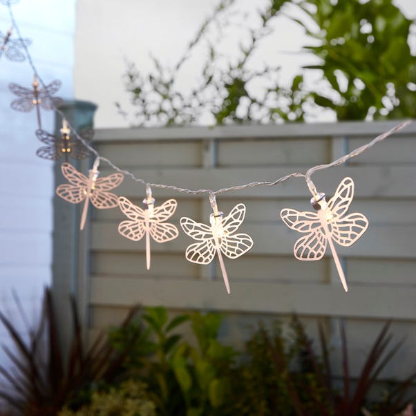 Dragonfly 10 LED Indoor Outdoor Solar String Lights image 1 of 3