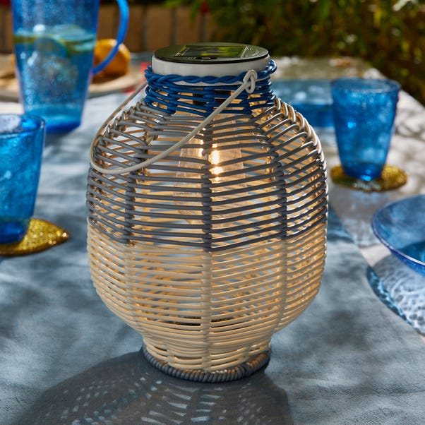 Riviera Woven LED Indoor Outdoor Lantern image 1 of 3
