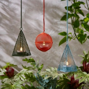 Set of 3 Elements LED Indoor Outdoor Solar Tea Lights