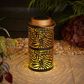Decorative Metal Indoor Outdoor Solar Lantern