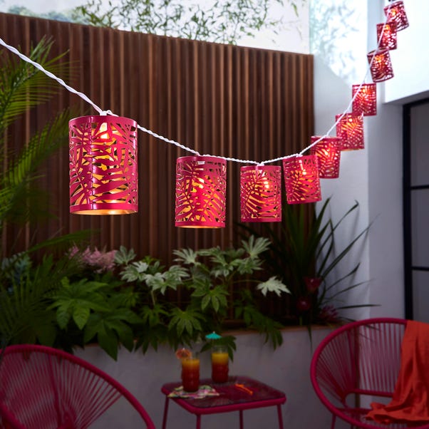 Tropical 10 LED Indoor Outdoor String Lights image 1 of 3