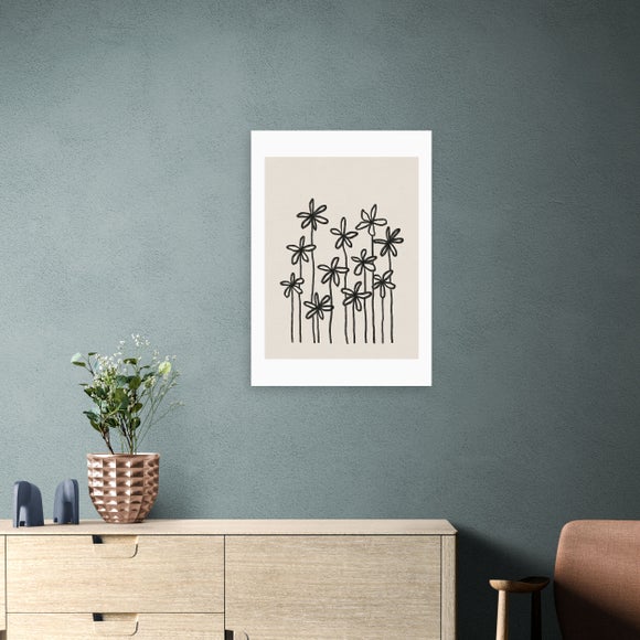 East End Prints A Field of Flowers Print