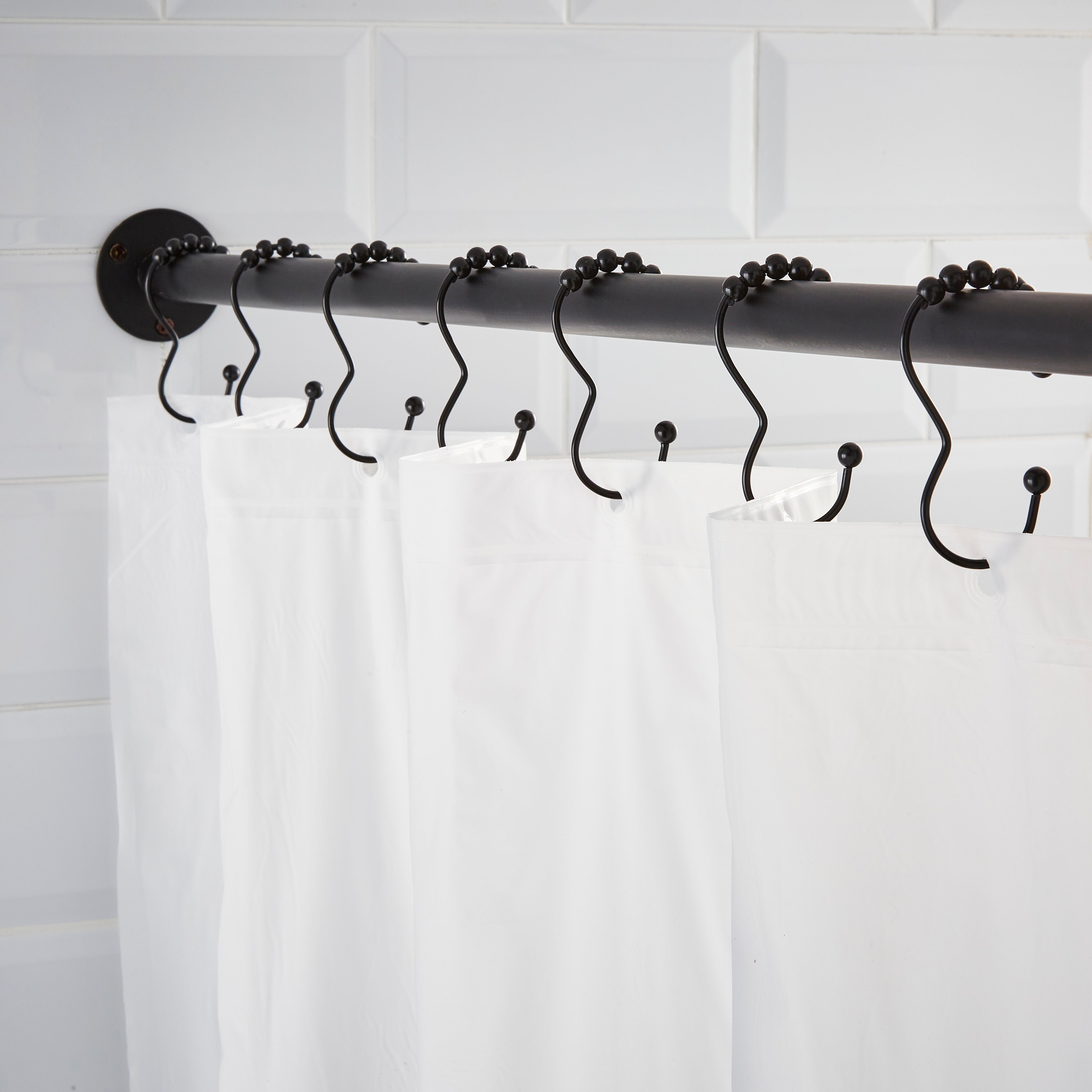 Generic Shower Curtain Hooks Rings,Brass Decorative Shower Curtain Rings  for Bathroom Shower Rod,Shower Hooks Hangers T Shaped @ Best Price Online