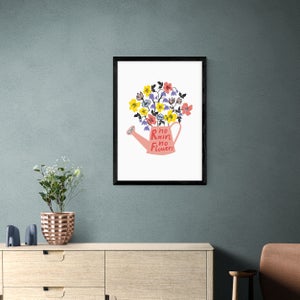 East End Prints No Rain No Flowers Framed Print