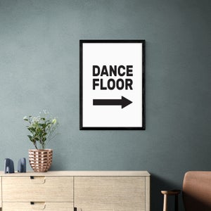 East End Prints Dancefloor Framed Print