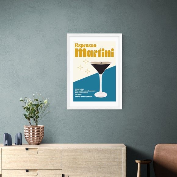 East End Prints Espresso Martini Cocktail Framed Print