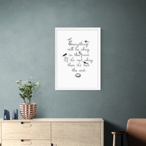East End Prints Everything Will Be Okay Framed Print