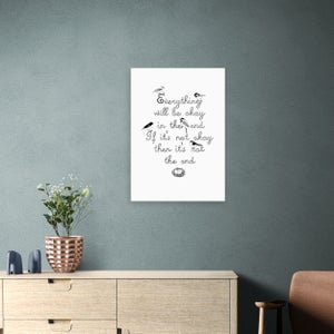 East End Prints Everything Will Be Okay Framed Print