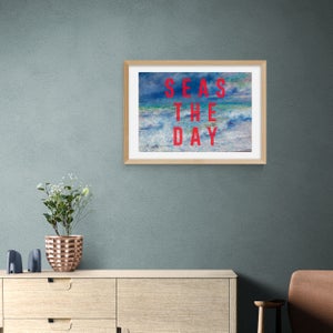 East End Prints Seas The Day Framed Print