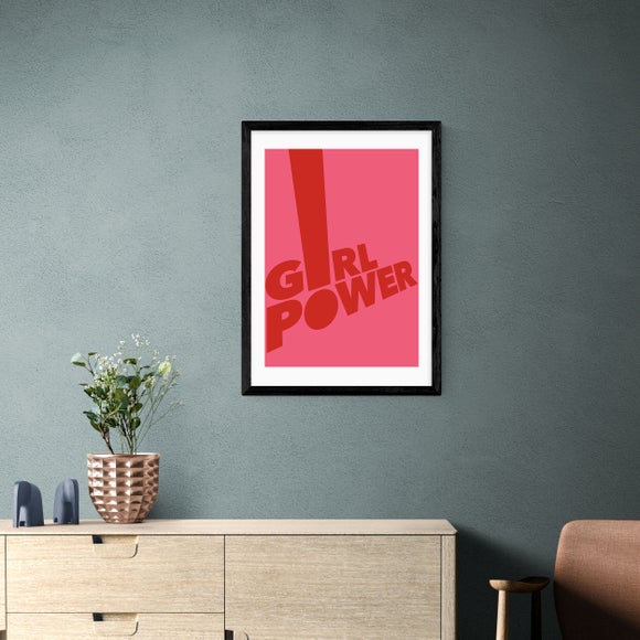 East End Prints Girl Power Framed Print
