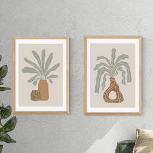 Set Of 2 East End Prints Modern Vase Framed Prints