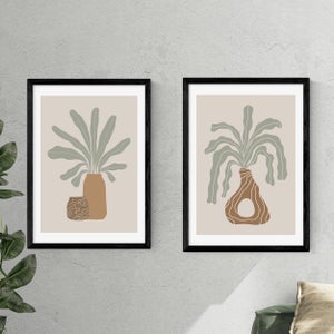 Set Of 2 East End Prints Modern Vase Framed Prints