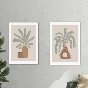 Set Of 2 East End Prints Modern Vase Framed Prints