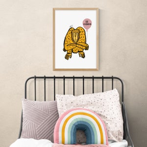 East End Prints Be Curious Monkey Print