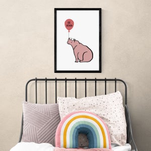 East End Prints Be Kind Rhino Print