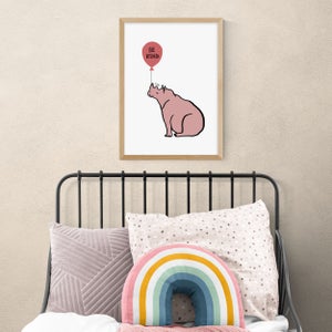East End Prints Be Kind Rhino Print
