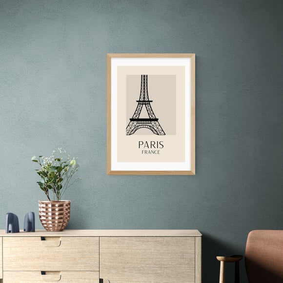 East End Prints - Paris Print Natural thumbnail