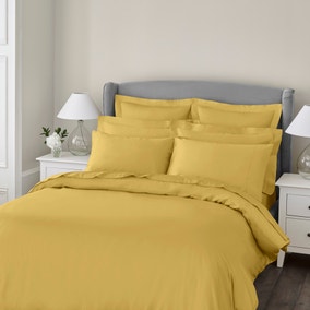 Dorma 400 Thread Count Yellow Ochre Duvet Cover
