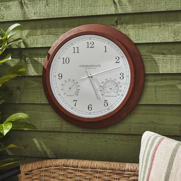 Click to view product details and reviews for Churchgate Galvanised Indoor Outdoor Wall Clock.