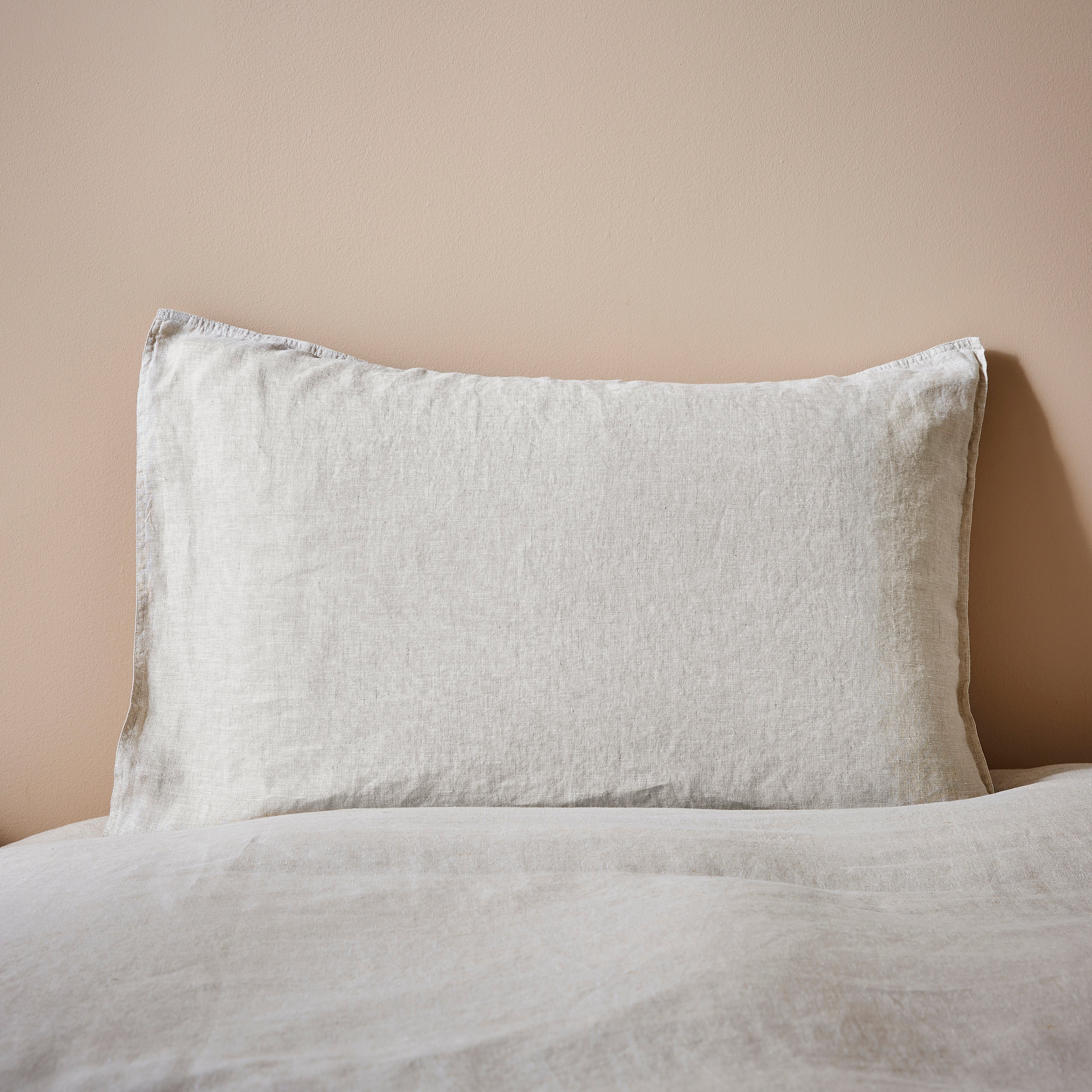 Edited Life Linen Standard Pair Of Pillowcases Natural