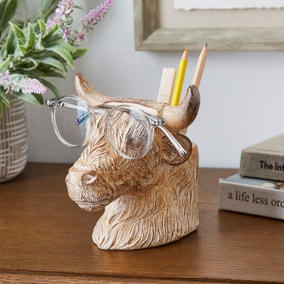 Highland Cow Glasses Holder & Pot