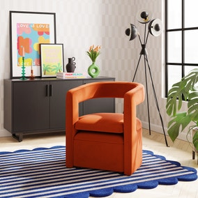 Tallie Velvet Storage Accent Chair
