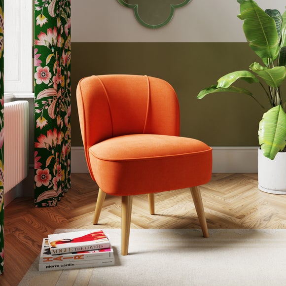 Dunelm outlet orange chair