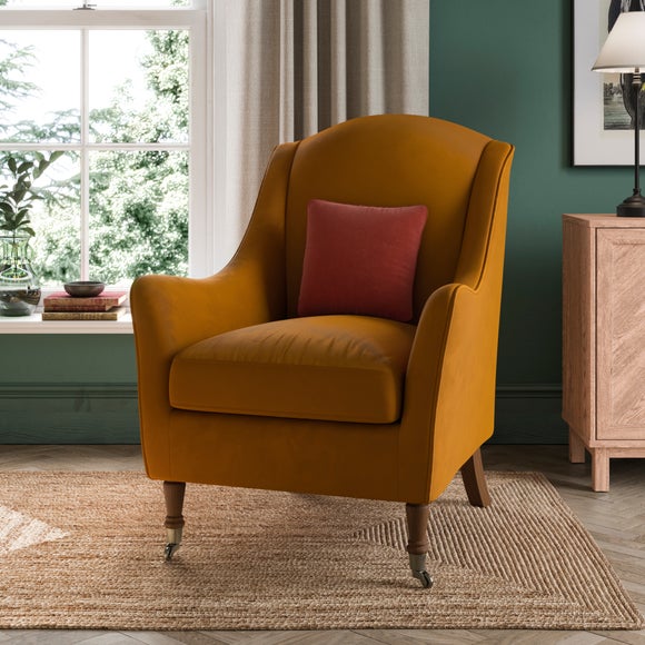 Ochre chair outlet dunelm