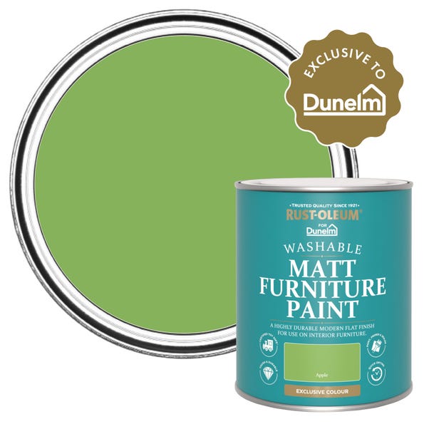 RustOleum X Dunelm Exclusive Apple Matt Furniture Paint image 1 of 7