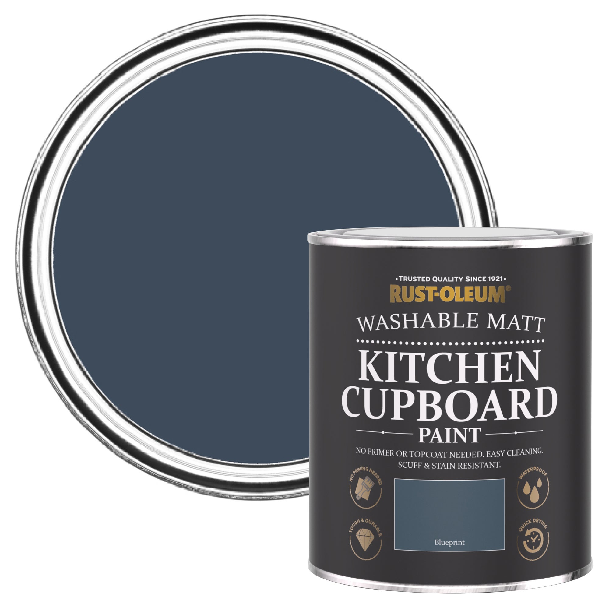 Rust-Oleum Blue Matt Kitchen Cupboard Paint