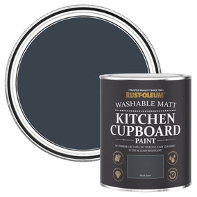 Rust-Oleum Black Matt Kitchen Cupboard Paint